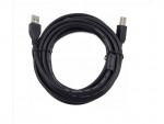 Кабель интерфейсный Gembird USB2 AM - BM 4.5m черный экран CCF2-USB2-AMBM-15