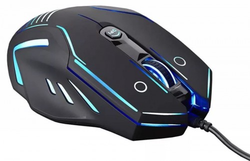 Мышь оптическая Oklick 735G INTERCEPTOR проводная USB голубой;черный MW-1303 