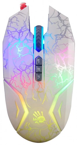 Мышь оптическая A4 Tech Bloody N50 Neon проводная USB черный BLOODY N50 NEON проводная мышьинтерфейс USBдля настольного компьютера, игроваясветодиодная, 7 клавишразрешение сенсора мыши 3200 dpi