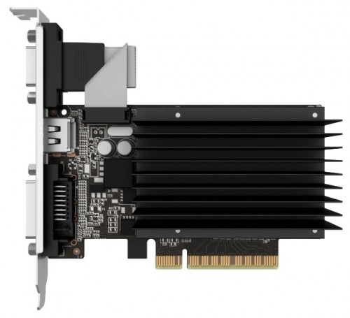 Видеокарта Palit NVIDIA GeForce GT 710 2Gb 954 МГц PCI-E 2.0 Bulk NEAT7100HD46-2080H видеокарта NVIDIA GeForce GT 7102048 Мб видеопамяти GDDR3частота ядра/памяти: 954/1800 МГцразъемы DVI, HDMI, VGAподдержка DirectX 12, OpenGL 4.5