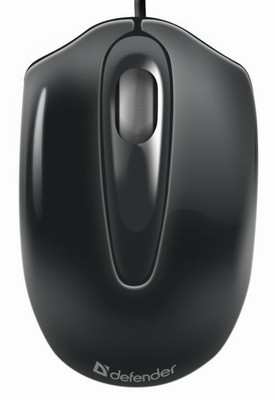 Мышь оптическая Defender Optimum MS-130 проводная USB черный 52130 