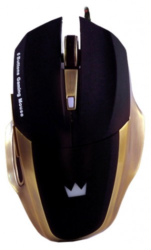 Мышь оптическая Crown CMXG-604 проводная USB черный CM000001220 