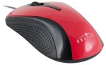 Мышь оптическая Oklick 215M проводная USB красный;черный M207 RED