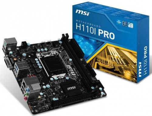 Мат.плата MSI H110IPRO s1151 Intel H110 mini-ITX RET 
