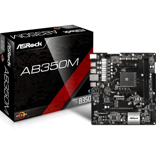 Мат.плата Asrock B350M sAM4 Intel B350 microATX RET 