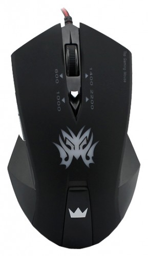 Мышь оптическая Crown CMXG-602 проводная USB черный CM000001218 