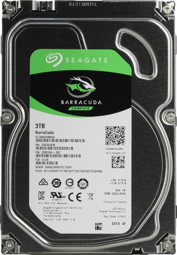 Жесткий диск Seagate HDD 3Tb 3.5&quot; SATA 7200rpm 64mb ST3000DM008 
