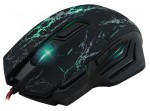 Мышь оптическая Crown CMXG-601 проводная USB зеленый;черный