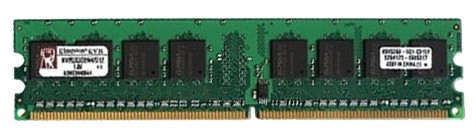 Память для компьютера Kingston DDR2 DIMM 2Gb PC6400 800 МГц KVR800D2N6/2G 1 модуль памяти DDR2объем модуля 2 Гбформ-фактор DIMM, 240-контактныйчастота 800 МГц