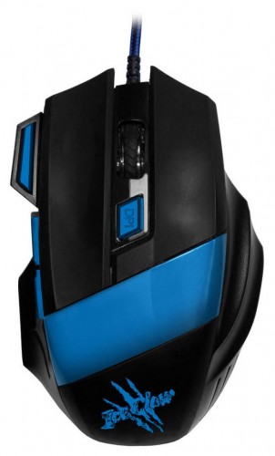 Мышь оптическая Oklick 775G проводная USB синий;черный X3 
