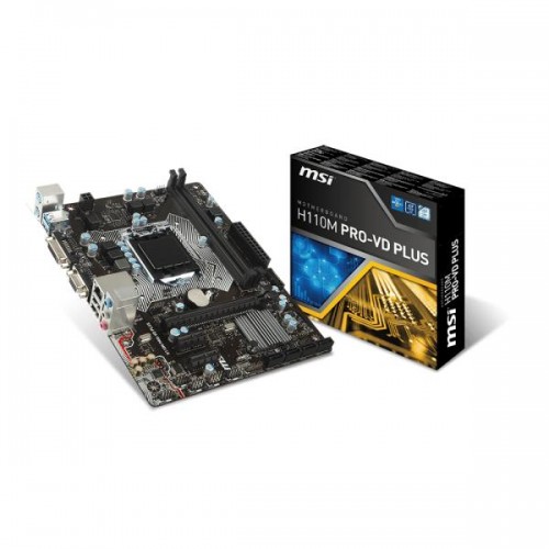 Мат.плата MSI H110M PRO-VD PLUS s1151 Intel H110 microATX RET 
