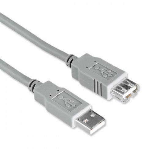 Удлинитель интерфейсный Hama USB2 AM - AF 1.8m серый H-30619 