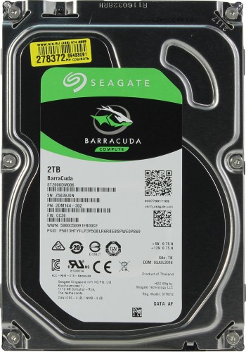 Жесткий диск Seagate HDD 2Tb 3.5&quot; SATA 7200rpm 64mb ST2000DM006 