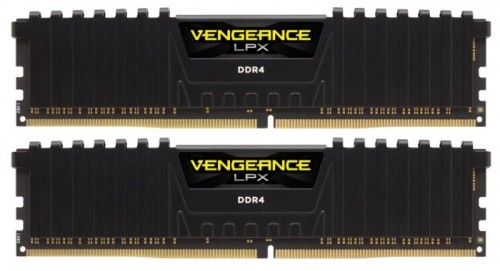 Память для компьютера Corsair DDR4 DIMM 2x4Gb PC21300 2666 МГц Комплект CMK8GX4M2A2666C16R 2 модуля памяти DDR4объем модуля 4 Гбформ-фактор DIMM, 288-контактныйчастота 2800 МГцрадиатор