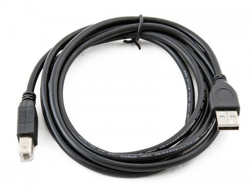 Кабель интерфейсный Gembird USB2 AM - BM 1.8m черный Pro CCP-USB2-AMBM-6 