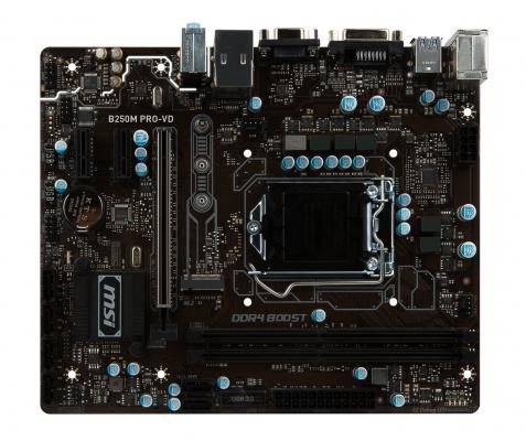Мат.плата MSI B250M PRO-VD s1151 Intel B250 microATX RET 