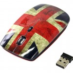 Мышь оптическая SmartBuy SBM-327 British flag беспроводная USB красный;черный