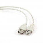 Удлинитель интерфейсный Cablexpert USB2 AM - AF 0.75m серый BLISTER CC-USB2-AMAF-75CM/300