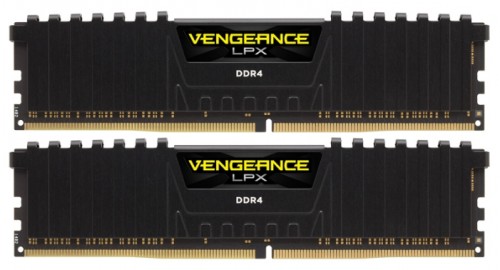 Память для компьютера Corsair DDR4 DIMM 2x4Gb PC19200 2400 МГц Комплект CMK8GX4M2A2400C14 1 модуль памяти DDR4объем модуля 8 Гбформ-фактор DIMM, 288-контактныйчастота 2400 МГцрадиатор