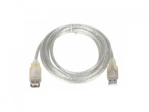 Удлинитель интерфейсный Vcom USB2 AM - AF 5m серебристый Bulk VUS6936-5MTP 