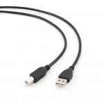 Кабель интерфейсный Cablexpert USB2 AM - BM 3m черный Bulk экран CCP-USB2-AMBM-10