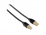 Кабель интерфейсный Hama USB2 AM - BM 1.8m GOLD H-46771