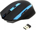 Мышь оптическая Oklick 630LW беспроводная USB голубой;черный