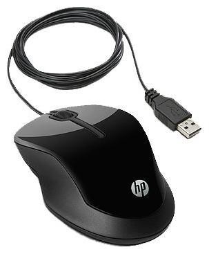 Мышь оптическая HP MOUSE X1500 проводная USB черный H4K66AA 