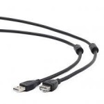 Удлинитель интерфейсный Cablexpert USB2 AM - AF 1.8m черный экран CCF2-USB2-AMAF-6