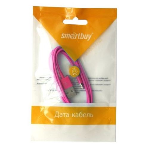 Кабель интерфейсный SmartBuy USB2 AM - Lightning M 1.2m розовый IK-512C PINK 
