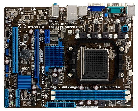 Мат.плата Asus M5A78L-M LX3 sAM3 AMD 760G microATX RET материнская плата с сокетом AM3+форм-фактор microATXчипсет AMD 760Gдо 2 планок памяти DDR3 DIMM частотой 1066 - 1866 МГцвстроенный видеоадаптер на основе ATI Radeon HD3000поддержка Hybrid CrossFireXслоты расширения: 1xPCI-E x16, 1xPCI-E x1, 1xPCI