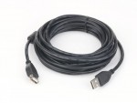 Кабель интерфейсный Gembird USB2 AM - AF 4.5m черный экран CCF2-USB2-AMAF-15