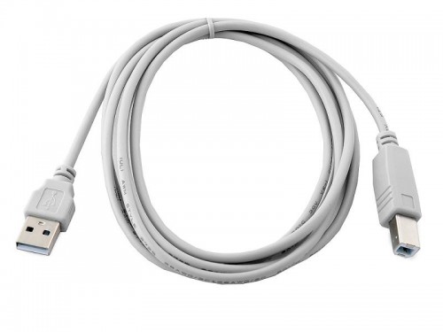 Кабель интерфейсный Gembird USB2 AM - BM 1.8m белый CC-USB2-AMBM-6 