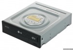 Привод DVD+RW SATA - LG GH24NSC0 черный [DVD+/-RW CD]
