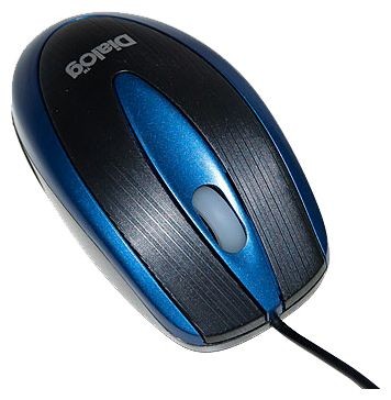Мышь оптическая Dialog MOP-12BU проводная USB синий;черный проводная мышьинтерфейс USBдля настольного компьютерасветодиодная, 3 клавиширазрешение сенсора мыши 800 dpi