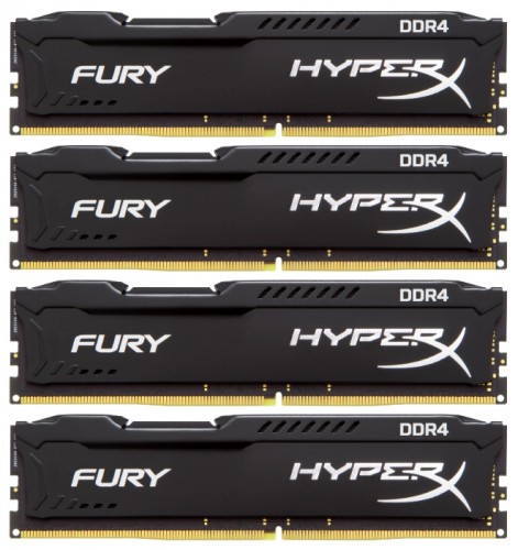 Память для компьютера Kingston DDR4 DIMM 4x4Gb PC19200 2400 МГц Комплект HX424C15FBK4/16 