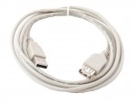 Удлинитель интерфейсный Gembird USB2 AM - AF 1.8m белый CC-USB2-AMAF-6