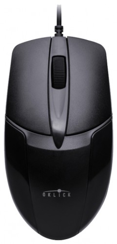 Мышь оптическая Oklick 145M проводная PS/2 черный M-8009 
