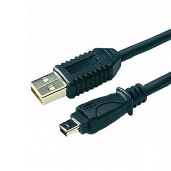 Кабель интерфейсный Alencom USB2 AM - miniM 1.5m [AC-055B] 