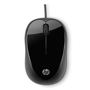 Мышь оптическая HP X1000 проводная USB черный H2C21AA 