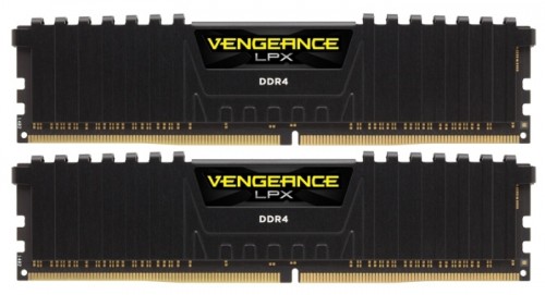Память для компьютера Corsair DDR4 DIMM 2x8Gb PC19200 2400 МГц CMK16GX4M2A2400C16 2 модуля памяти DDR4объем модуля 8 Гбформ-фактор DIMM, 288-контактныйчастота 2400 МГцрадиатор