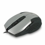 Мышь оптическая CBR CM 333 проводная USB серебристый;черный