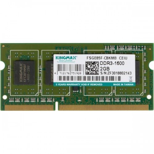 Память для ноутбука Kingmax DDR3 SODIMM 2Gb PC12800 1600 МГц 