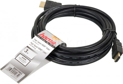 Кабель Hama HDMI 19M - 19M 3m черный H-11965 