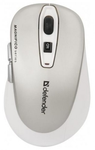 Мышь оптическая Defender MAGNIFICO MB-535 беспроводная USB серебристый 