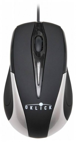 Мышь оптическая Oklick 235M проводная USB серебристый;черный MO-42B 
