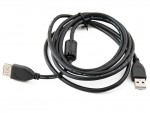 Удлинитель интерфейсный Gembird USB2 AM - AF 1.8m черный фильтр CCF-USB2-AMAF-6