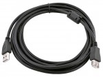 Удлинитель интерфейсный Gembird USB2 AM - AF 3m черный фильтр CCF-USB2-AMAF-10