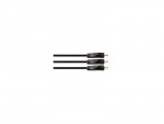 Кабель аудио-видео Hama RCA 3xM - 3xM 3m черный GOLD H-107480