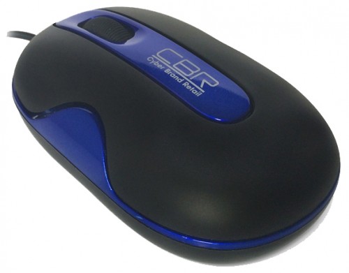 Мышь оптическая CBR CM-200 проводная USB синий CM 200 Blue 